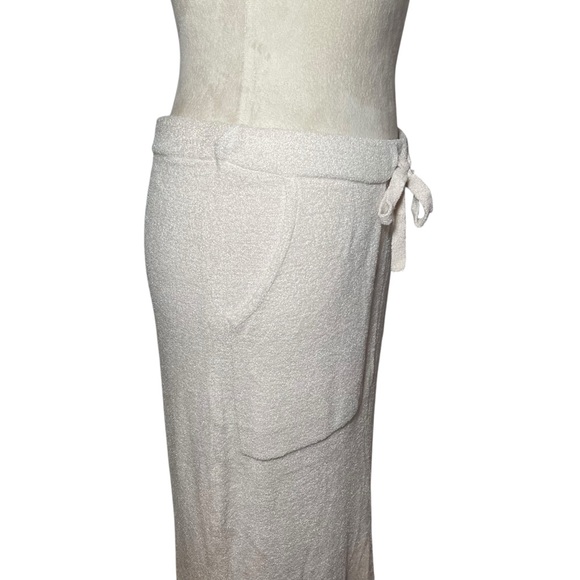 Barefoot dreams pocketed Beige Maxi Skirt with slit size small women’s - Picture 3 of 10